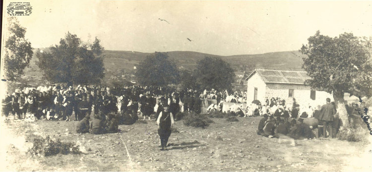 Снимка № 1,  Събор в с. Кушланли, Гюмюрджинско на Спасовден. 1911 г.