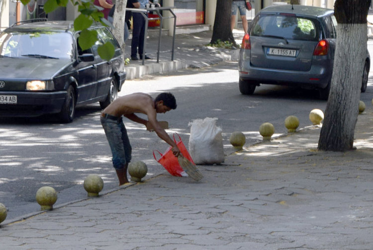 Ромски бригади метат безплатно улиците на Кърджали,събират липов цвят и смет за износ