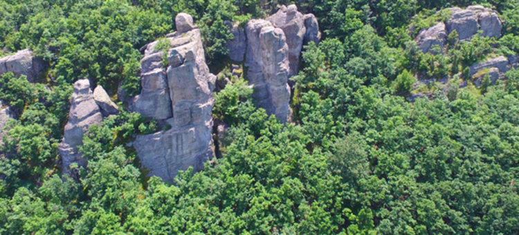 Дрон засне край Сърница древен град, защитен от изсечени змийски глави
