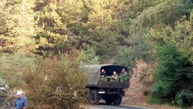 Войската се включи в гасенето на пожара в Ардинско