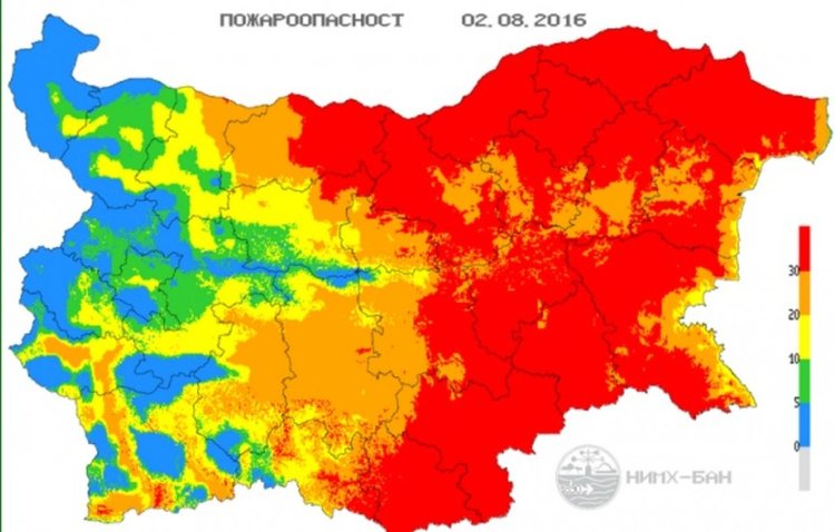 Опасност от пожари в Кърджалийско,  небето ще сипе огън и жупел