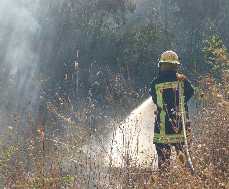 Гасиха пожар в стърнище между димитровградски села