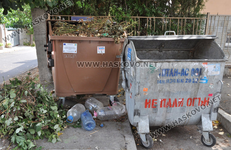 Бобър за зелени отпадъци, натъпкан с вонящ боклук, вмирисва „Драгоман“