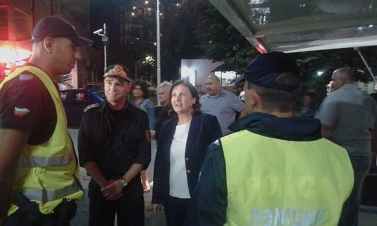 Бъчварова на нощна визита в Слънчев бряг