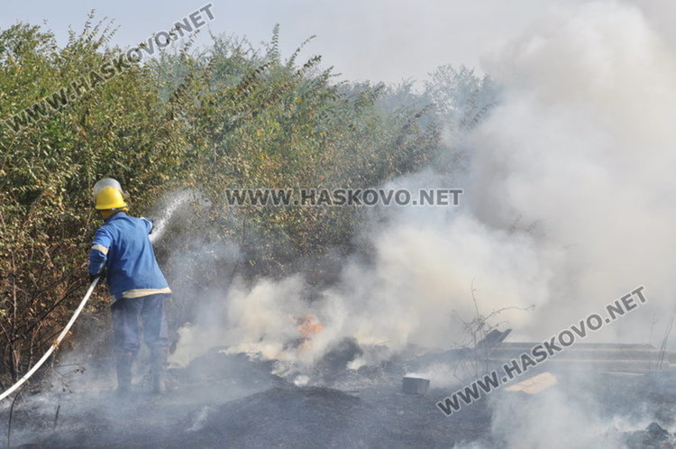 Пламна гората край Българска поляна, 13 екипа гасят