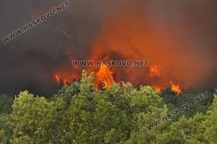 Село готово за евакуация, 5 000 дка в пламъци