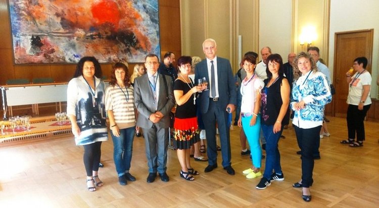 Момент от посещението в Германия