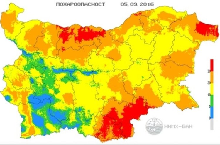 Екстремален индекс за опасност от пожари обявиха в област Кърджали