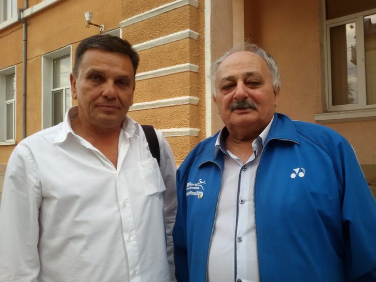 Президентите на Българската и Македоснката федерации: Димо Стефановски и Пюзант Касабян