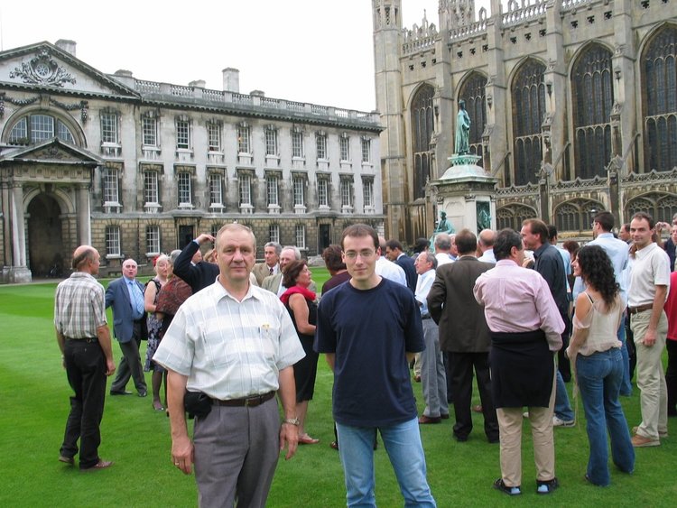 С научния си ръководител, 31.08.2005, Кеймбридж