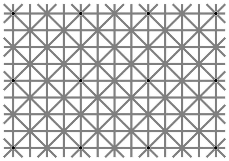 Никога няма да видите всичките 12 точки в тази решетка