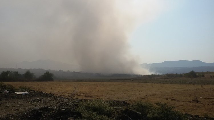 Пожарът на сметището при Вишеград е умишлен,твърдят огнеборци