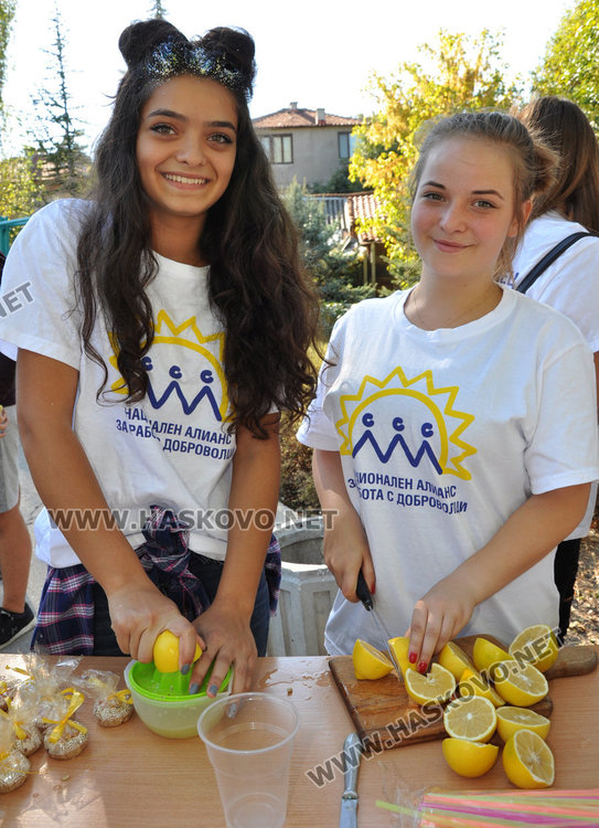 Атлети, съученици и доброволци в акция за Бехи на алеята до Езиковата