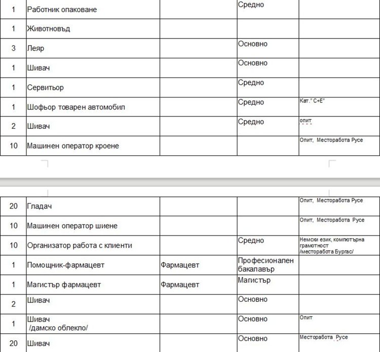 Учител, логопед и възпитател търсят чрез борсата в Димитровград