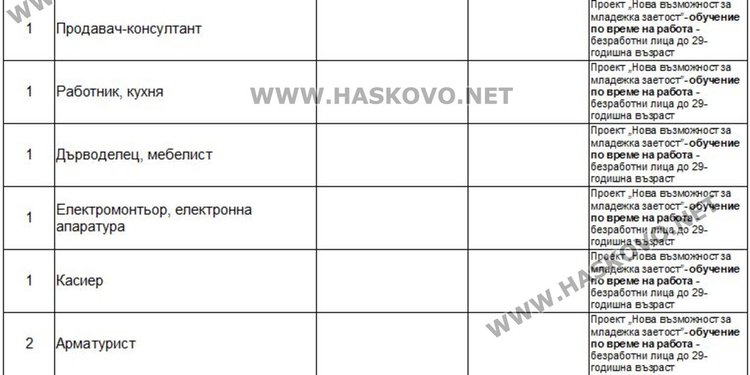 Свободни места за учител и инженери обяви Бюрото по труда в Димитровград
