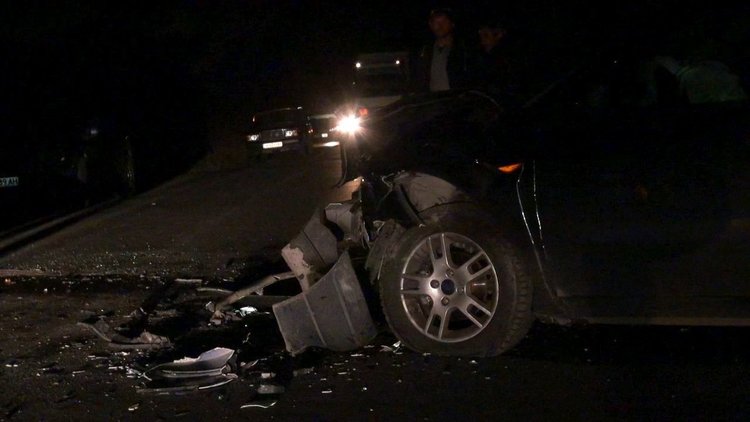 Тежка катастрофа стана на пътя за село Добрич тази вечер, снимка - ТВ Димитровград