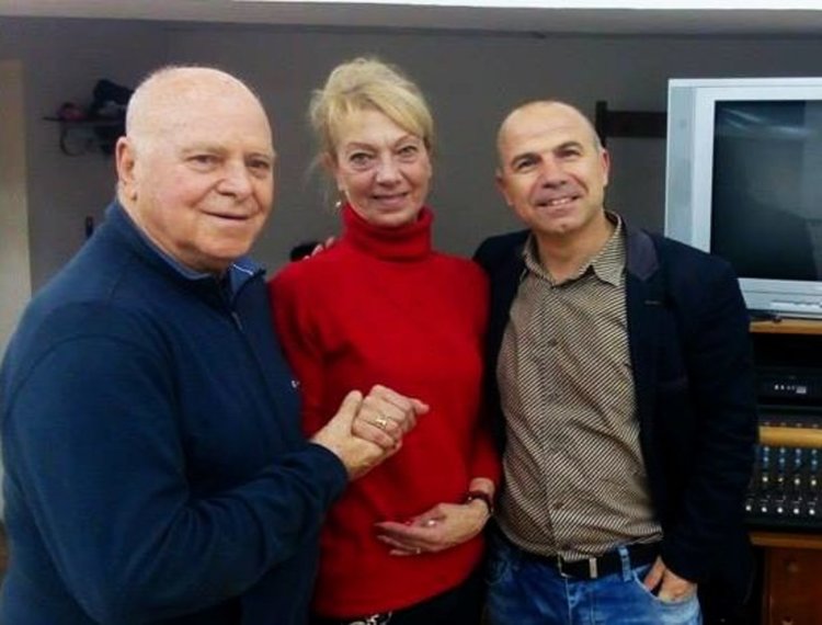 Тихомир Митев заедно с балетмайсторът Фабио Бенати и примабалерината Силвия Паунова