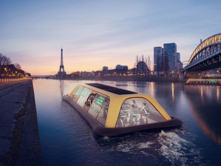 Плаваща фитнес зала ще показва забележителностите на Париж