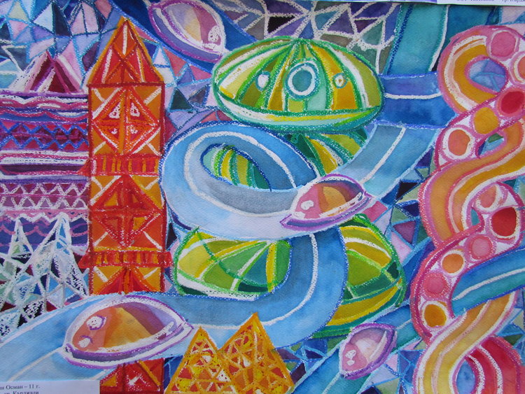 Рисунката е на Селин Осман ,11 г. от Школата по изобразително изкуство