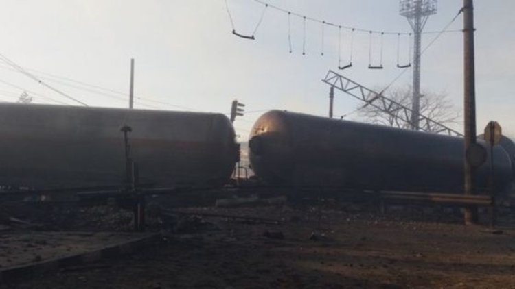 Започва обезопасяването на цистерните от влака в Хитрино