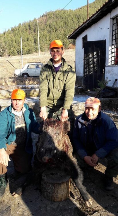 Млад авджия от Боровица удари 200-килограмов глиган 