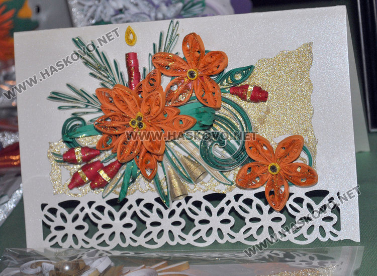 Хасковската Райна Княгиня показа изложба от квилинг картички