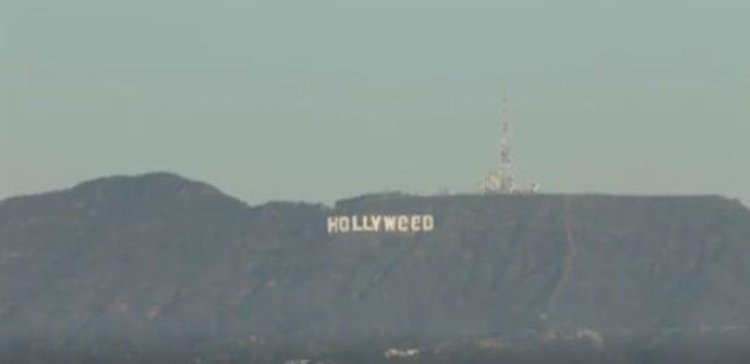 Преправиха култовия надпис в Холивуд да изписва HollyWeed
