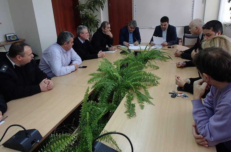 Момент от срещата в администрацията