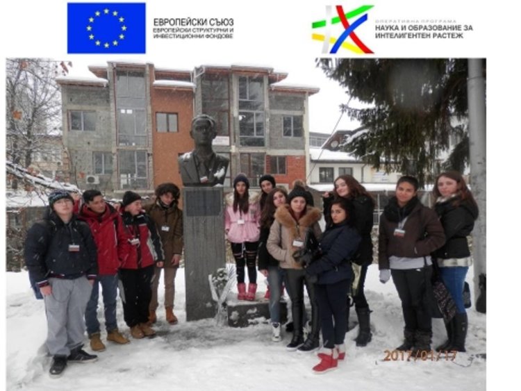 Ученици от Мадан почистиха паметника на първия главен инженер на мините,изграден от признателни миньори 