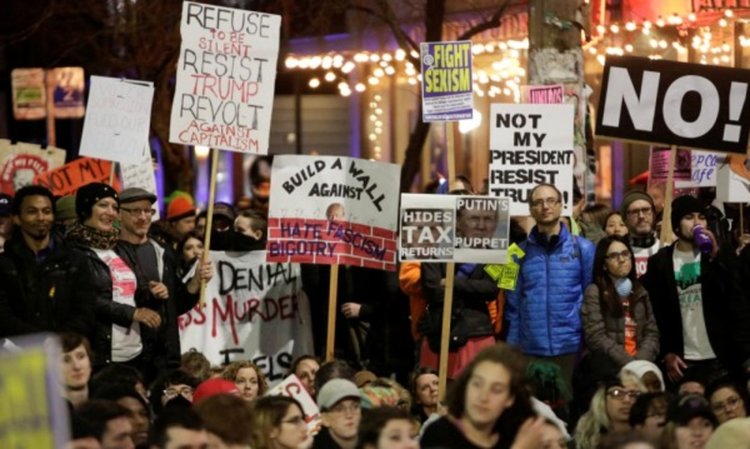 Над 200 арестувани при протести срещу Тръмп във Вашингтон