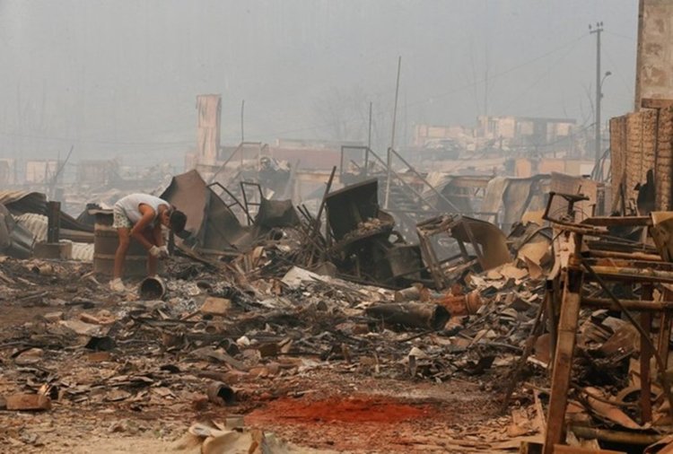 Горски пожар в Чили изпепели цял град  