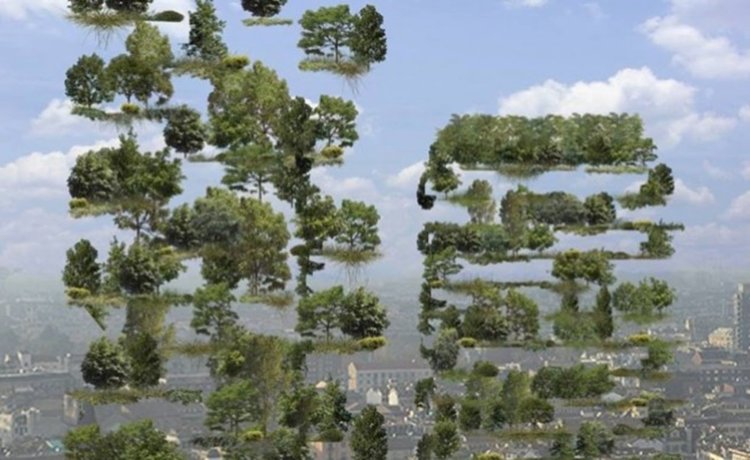 Гора в небето над Китай ще се бори със замърсяването