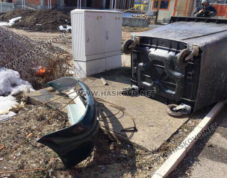 Катастрофа спря тролей 308 в Хасково