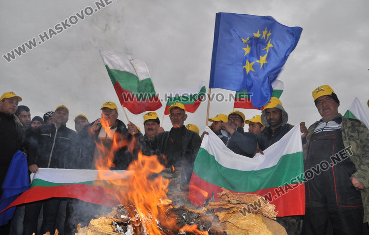 Валентин Ангелов подкрепи протеста на земеделците 