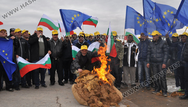 Валентин Ангелов подкрепи протеста на земеделците 