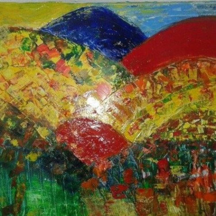 Маслените пейзажи на една от авторките-Цонка Дурева носят топлината на родопските багри от всички сезони