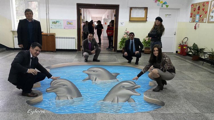 Турска художничка направи уникална 3D рисунка в Ардино 