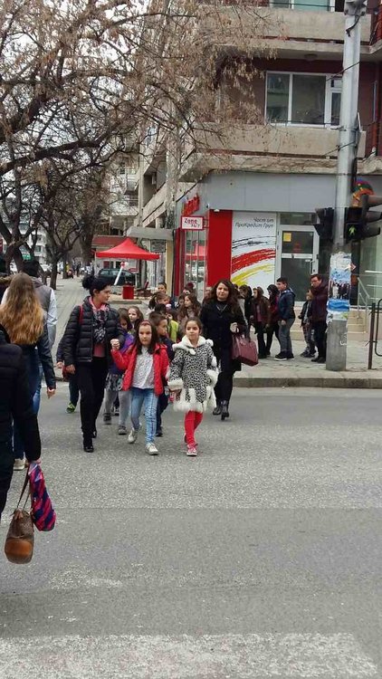 „Аз пресичам безопасно“– практическо занятие в „Йордан Йовков“