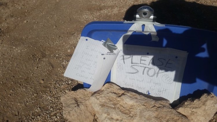 Бележките, които помогнали да открият Амбър. Сн.: Arizona Department of Public Safety