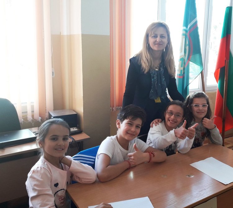 Отборът на 3 а клас с кл. р-л Даниела Тодорова