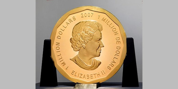 Откраднаха 100-килограмова златна монета с номинал 1 милион долара