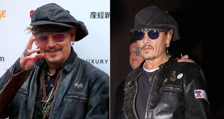 Джони Деп с плашещ външен вид на рождения ден на Лейди Гага