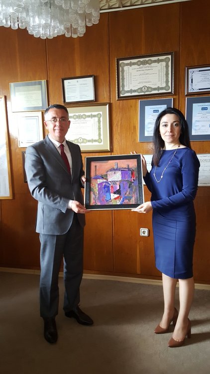 Посланичката на Азербайджан гостува на инж.Хасан Азис