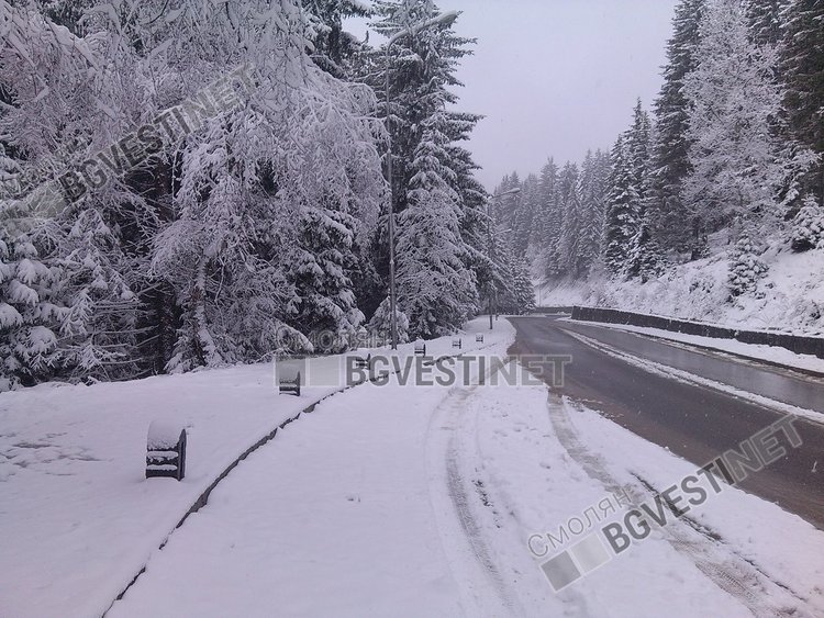 Априлски сняг на Пампорово, натрупа 2-3 сантиметра