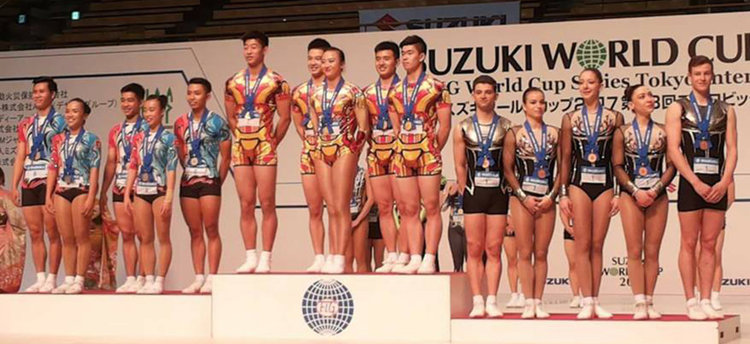 Бронз за Тихомир, Дарина и съотборници от Световна купа по аеробика