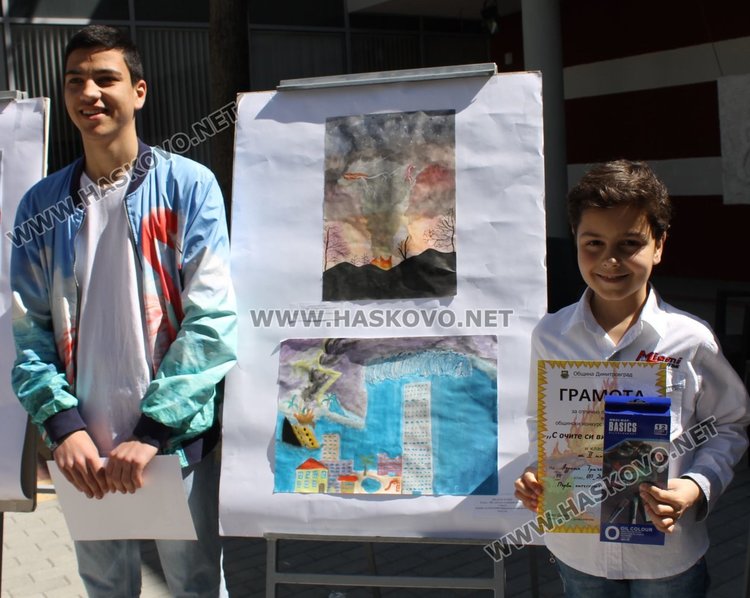 Димитровградски деца нарисуваха бедствието в Хитрино