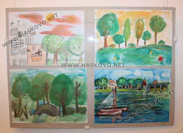 Малки художници от СУ "Любен Каравелов" откриха своя първа изложба
