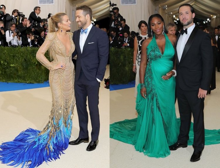 Блейк Лайвли с Райън Рейнолдс и Серина Уилямс