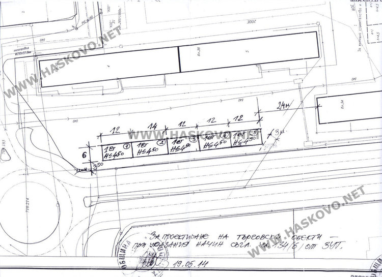 Скицата на бъдещите търговски обекти