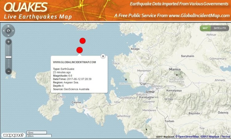 Земетресение в Егейско море усетено и в Асеновград